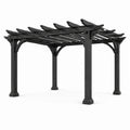 Pergola en bois de pin noir 300x300x240 cm