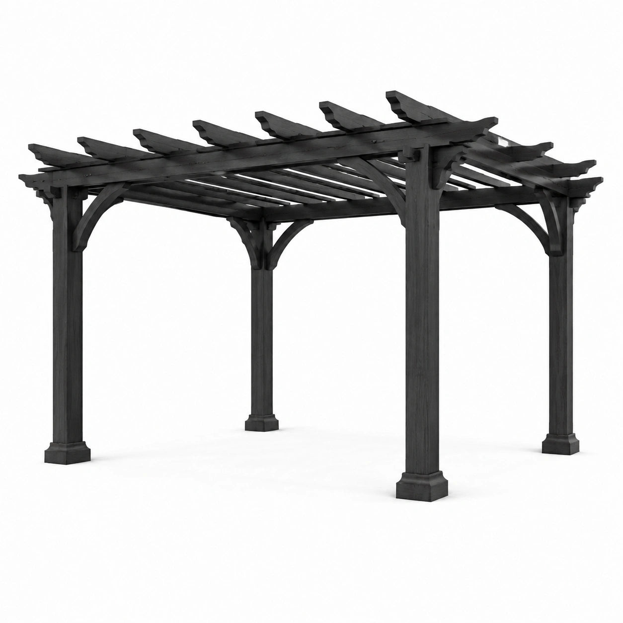 Pergola en bois de pin noir 300x300x240 cm