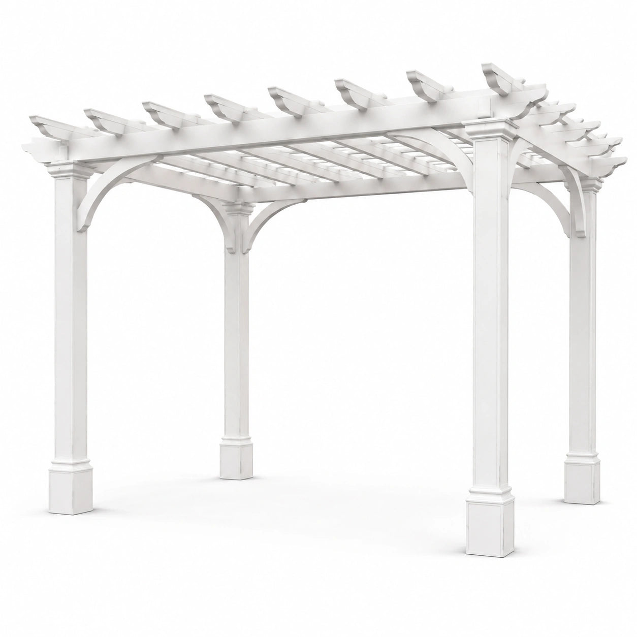 Pergola en PVC blanc 300x300x250 cm