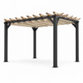 Pergola en aluminium avec toit en toile 300x300 cm