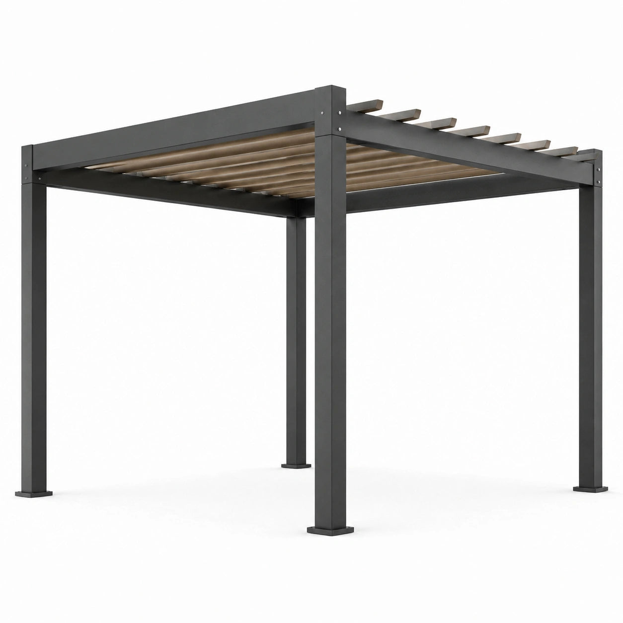 Pergola en aluminium gris 300x400 cm