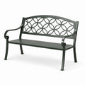 Banc en métal noir 126 cm extérieur