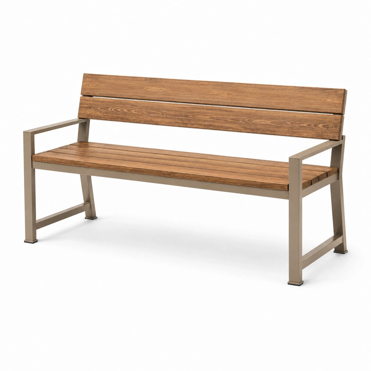 Banc en bois et métal pour extérieur 150x60x80 cm