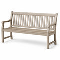 Banc de jardin en plastique HDPE beige 150 cm