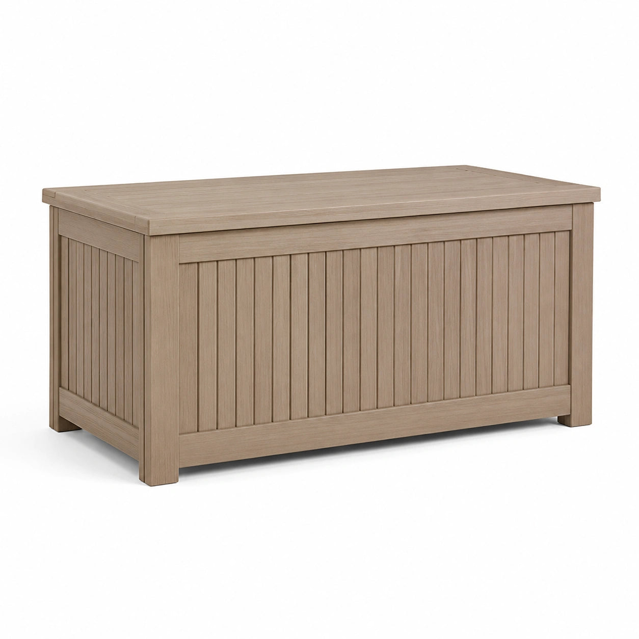Coffre de rangement en bois de chêne clair