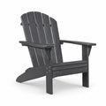 Chaise Adirondack en bois composite noir extérieur