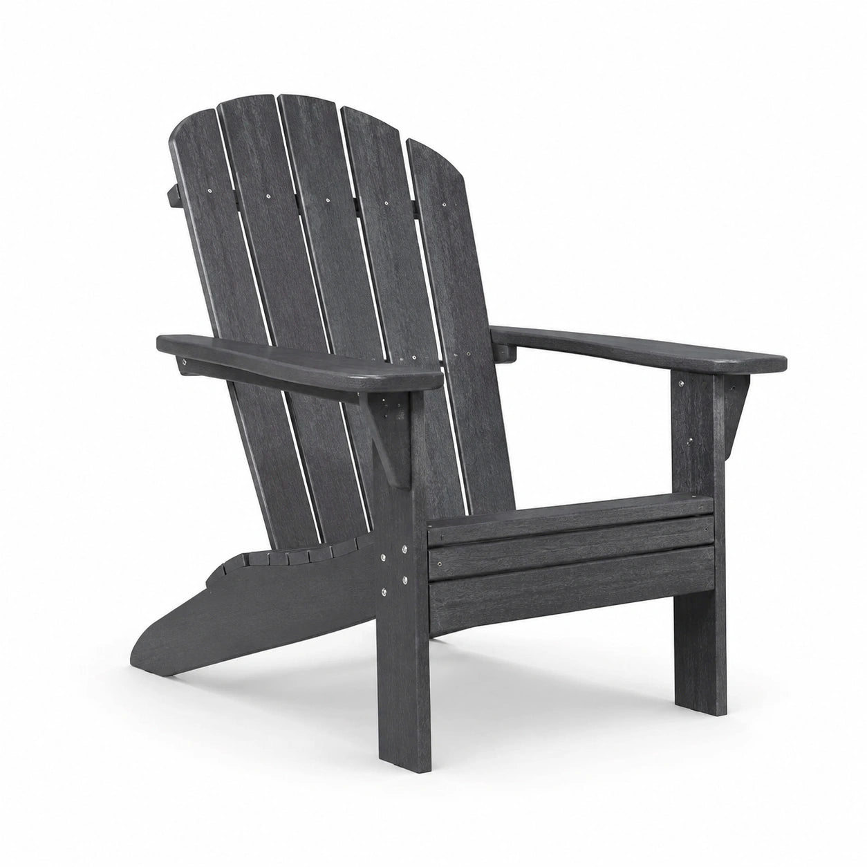 Chaise Adirondack en bois composite noir extérieur