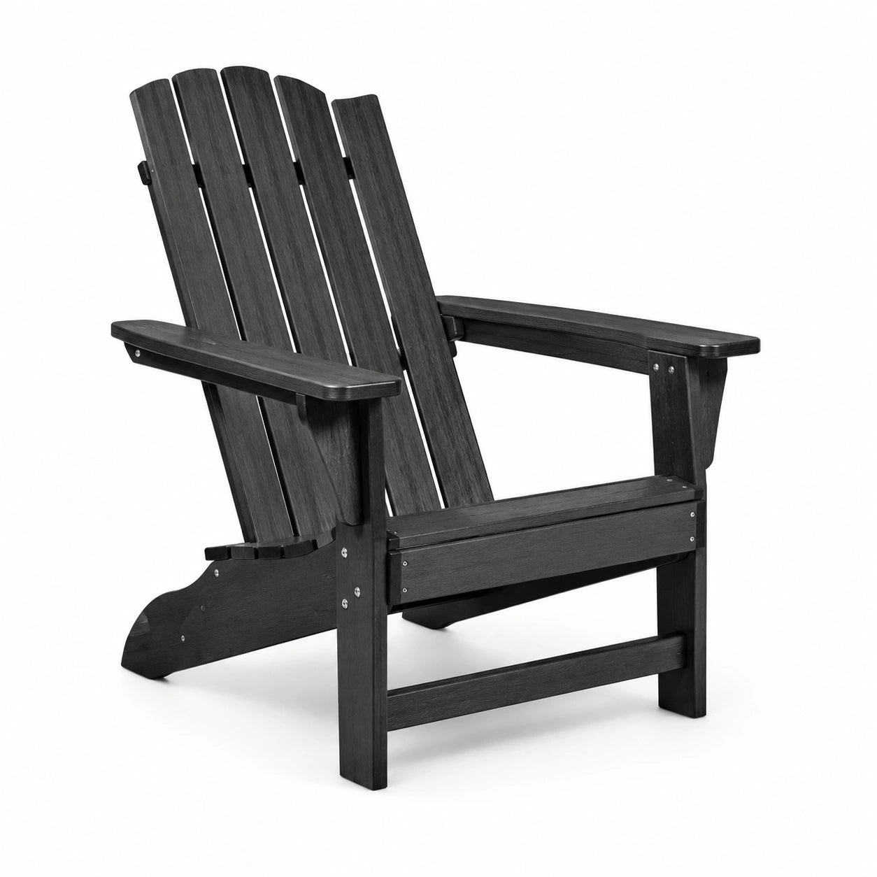 Chaise Adirondack en polywood noir