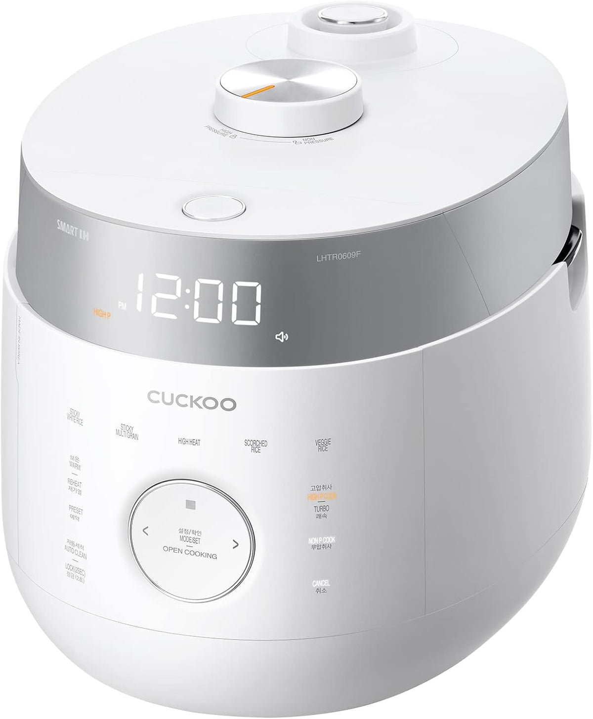 CUCKOO Cuiseurs à riz, 1.08 L, Blanc, Cuiseur à riz CRP-LHTR0609F Pression Induction 6 Tasses