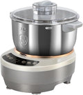 Machine Machines à pâtes, 5 L, Argenté, à pâte en acier inoxydable avec fonction de fermentation, Mélangeur professionnel