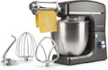G3 Ferrari robot pâtissier, 10 L, 1500 W, 2200 W, Gris/Argenté, G20113 avec laminoir, gris-acier, bol inox