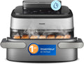 PHILIPS friteuse à air chaud, 9.5 L, 6 L, Argenté, Airfryer 5000 - Air Fryer Panier Flexible, Cuisson vapeur