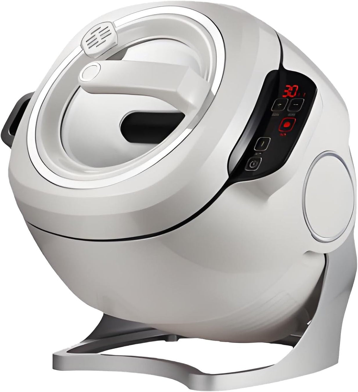 AiODiO Robots, 310 x 370 x 365 mm, 2000 W, Gris, Cuiseur Automatique Portable pour sautés, Robot culinaire Professionnel