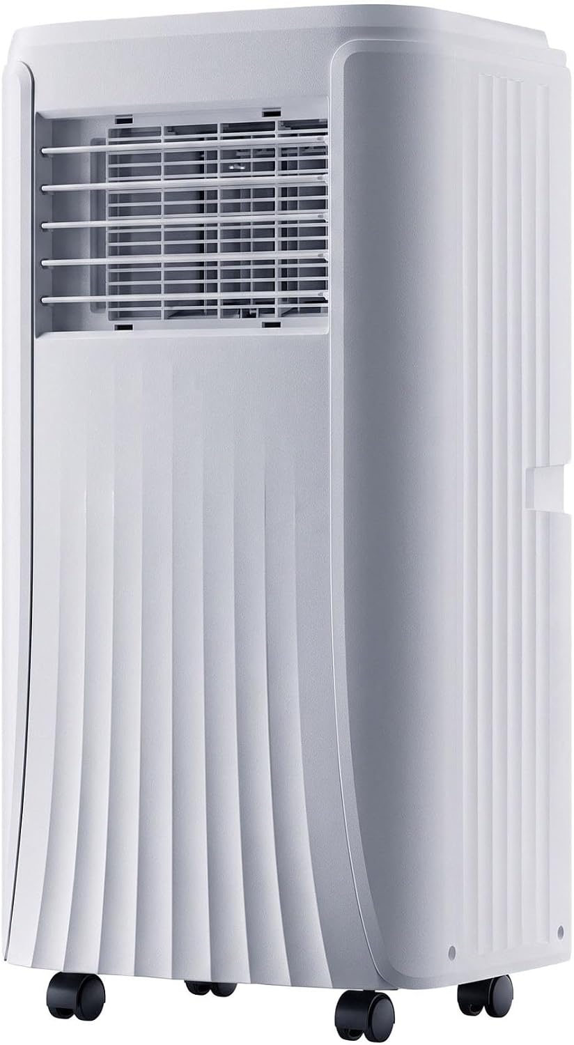 climatiseur portable Climatiseur, 12000 BTU, 300 m, Blanc, portable avec déshumidificateur et minuteur, 2 vitesses
