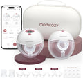 momcozy Tire-laits, Rouge, M5-Smart Tire Lait Electrique Main Libre avec App, 2 Pièces