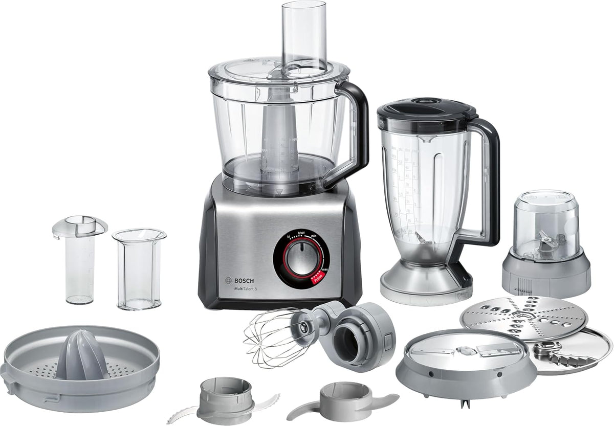 Bosch robot de cuisine, Noir, MC812M844 MultiTalent 8, Bol grande capacité