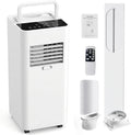 climatiseur portable GIOFEOIK, 270×270×600 mm, 220 V/50Hz, 5000 BTU, 20 m, ABS, blanc, Ventilateur, Déshumidificateur
