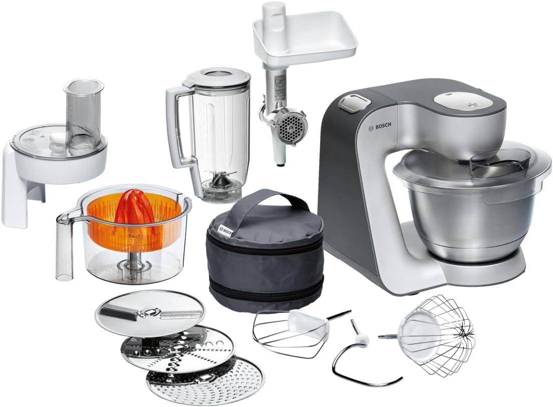 Bosch robot pâtissier, Noir, MUM56340 Série 4, Grande polyvalence