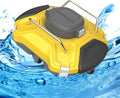 Aredwhiterui Systèmes de nettoyage automatique, 36,7 × 31 × 16,6 cm, 30 W, Jaune, Robot Nettoyeur De Piscine Sans Fil