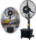 CSXCQM Ventilateurs sur pied, 320 W / 380 W, 42 L, 65 cm, 650 mm, noir Noir et noir, Ventilateur Brumisateur Industriel sur Pied