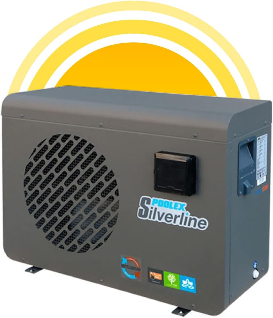 POOLEX Pompes à chaleur pour piscine, 9 kW, Noir