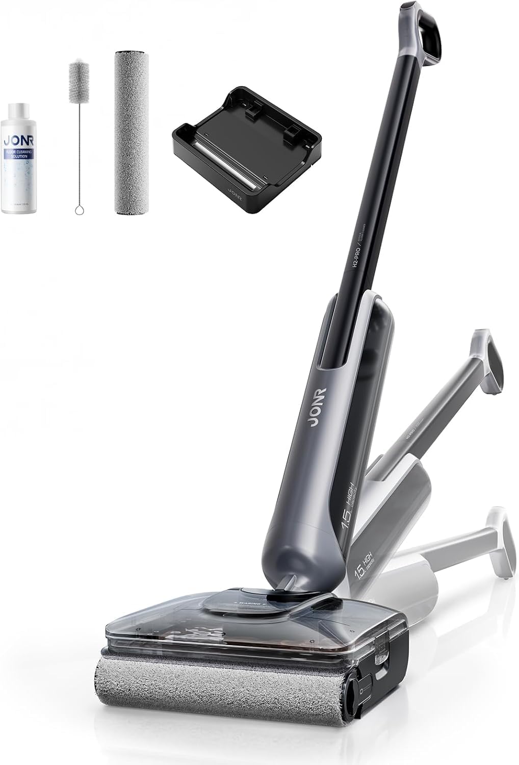 JONR Aspirateurs balais et balais électriques, 1,5 L, 20kPa, 3,5 kg, 0,6 L, Noir, H2 Pro Aspirateur Laveur, Réservoir