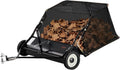 VEVOR appareil de massage, 400 L, 106,6 cm, Noir, Balayeuse à Gazon à tracter, Grand Balai ramasseur de Feuilles et d'herbe Robuste