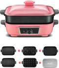 Commercial Grills électriques, Noir, Barbecue Coréen, Revêtement Antiadhésif Multi Plate Set