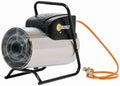 Sovelor Chauffage au gaz, Argenté, Chauffage Gp35mi Air Pulsé Mobile Au Gaz Propane Inox