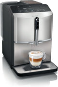 SIEMENS machine à café, Argenté, tout automatique, ceramDrive, milkPerfect, fonction oneTouch, silver métallique