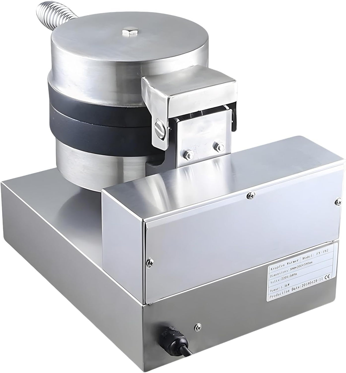 WEICNE Machines à gaufres et croques, 1300 W, Noir, Burger Machine, Presse à Hamburger Commerciale, Machine à Gaufres à La Crème Glacée