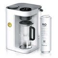 Bluevua Robinets filtrants, Blanc, RO100ROPOT-LITE Système de filtre à eau à osmose inverse de comptoir, purificateur d'eau portable à 6 étapes
