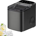 DUMIPME machine à glaçons, 95 W, 220 V, Gris mat, de comptoir, modèle Compact, autonettoyante, compresseur silencieux