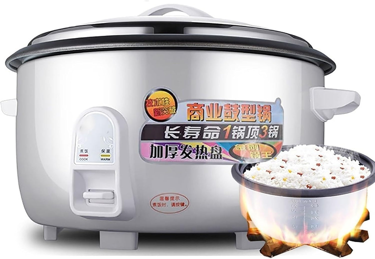 Cuiseur Cuiseurs à riz, 45 l, Noir, à riz professionnel de grande capacité pour 8 à 60 personnes