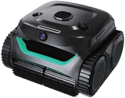 WYBOT Systèmes de nettoyage automatique, Noir, aspirateur de piscine sans fil avec temps de fonctionnement de 180 minutes