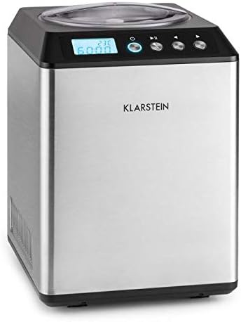 KLARSTEIN sorbetière, 250 W, 2,5 litres, Argenté, Vanilla Sky Family, machine autoréfrigérante à compresseur