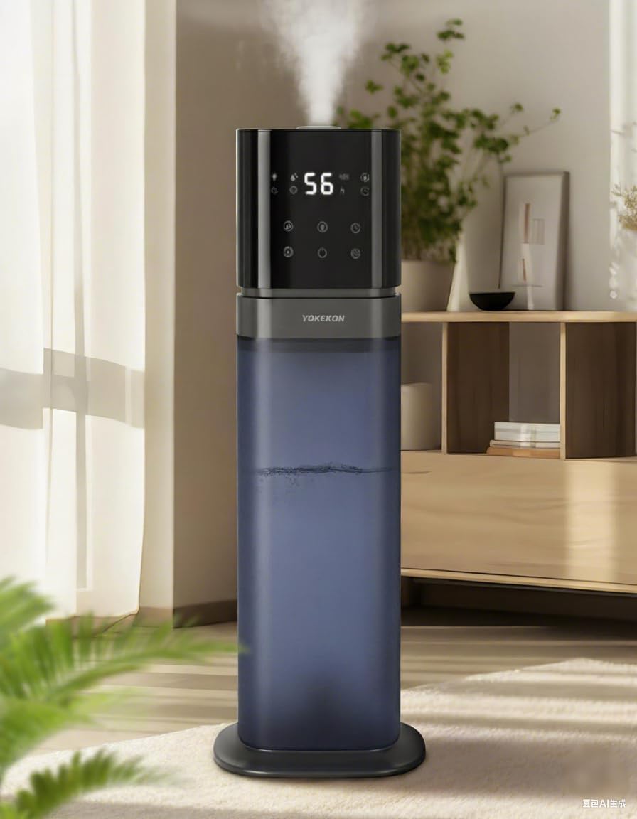 YOKEKON Humidificateurs pour chambre simple, 8 l, Bleu
