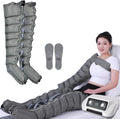 Miuxe appareil de massage, Noir, Botte De Pressothérapie pour Massage Jambes, 8 Cavités Masseur De Compression d'air Jambes Drainage Lymphatique