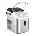 AMRTTWY machine à glaçons, 170 watts, Gris, comptoir portable : 26, 5 lb par jour, 9 cubes en 6 minutes, nettoyage automatique