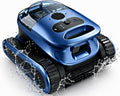 CKSlalala Systèmes de nettoyage automatique, 200 m, Noir, Robot Piscine Hors Sol sans Fil Fond et Parois ² 180 Min