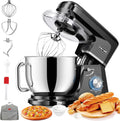 CHeflee robot de cuisine, 2000 W, 8 L, Argenté, Robot Pâtissier Bol d'Acier Inoxydable, Housse anti-Poussière