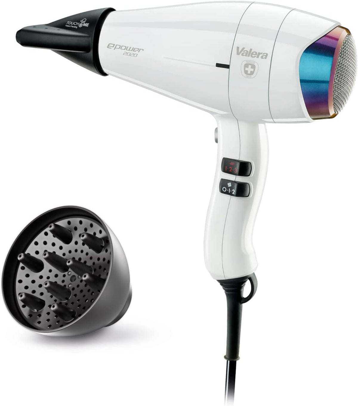 Valera Sèche-cheveux, 1600 W, Blanc, ePower 2020 eQ professionnel ionique, écologique et puissant, moteur numérique