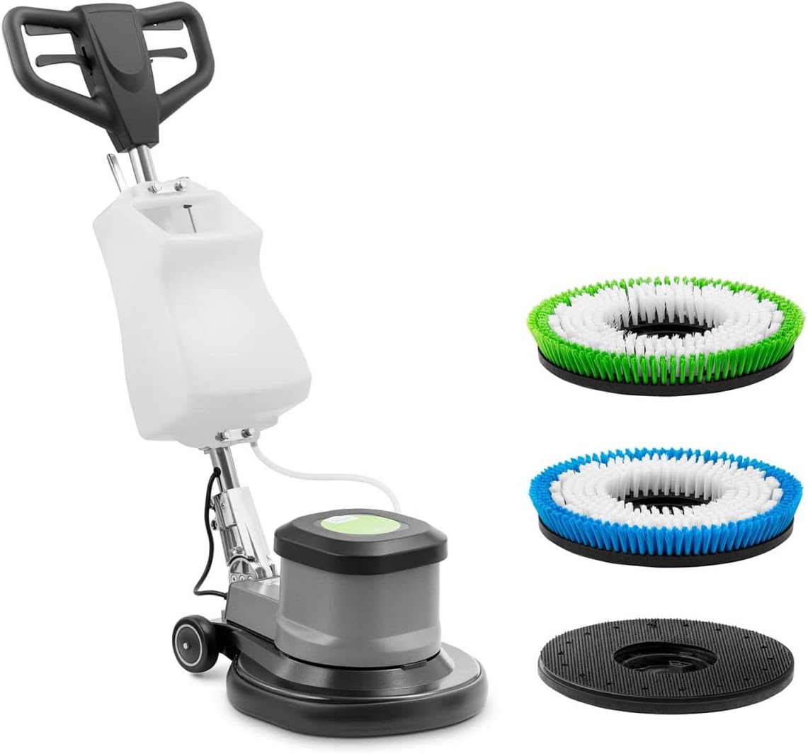 Ulsonix polisseuse, 43,2 cm, 17 pouces, 5 L, 200 W, 175 tr/min, Noir, Monobrosse Professionnelle Brosse: / Réservoir