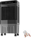 JCSRYD fontaine à eau, 50 L, 100x49x35 cm, Gris, Refroidisseur d'air Évaporatif Portable, Refroidissement par Eau avec Télécommande
