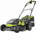 RYOBI tondeuse à gazon, 18 V, 18 V, 37 cm, 5.0 Ah, 45 L, Noir, Tondeuse Hybride One+ avec Coupe, 2 Batteries
