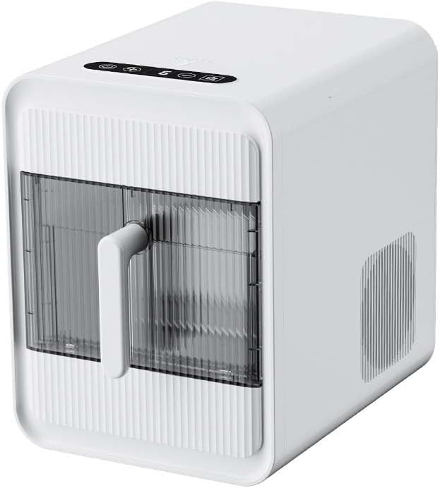 TYQMYSM machine à glaçons, 23 x 29,2 x 30 cm., 23 cm × 29,2 cm × 30 cm., Gris, portable, 12 cubes à congélation rapide autonettoyante