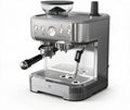 Acekool machine à café, 220 V, Argenté, Expresso 20 Bars Avec Broyeur à Grains Intégré, Cafetière Italienne En Acier Inoxydable