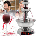 JINGEDD Rafraîchisseurs pour bouteille de vin, 1,5-3,5 L, 120 W, 110 V / 60Hz-220 V / 50Hz, 3,5 L, 304 en acier inoxydable, Noir