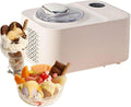 DDZJTPP sorbetière, CQ-06, 43 × 31,5 × 28,5 cm, 1200 ml, 110 W, 220 V, Acier inoxydable + plastique ABS, Blanc crème