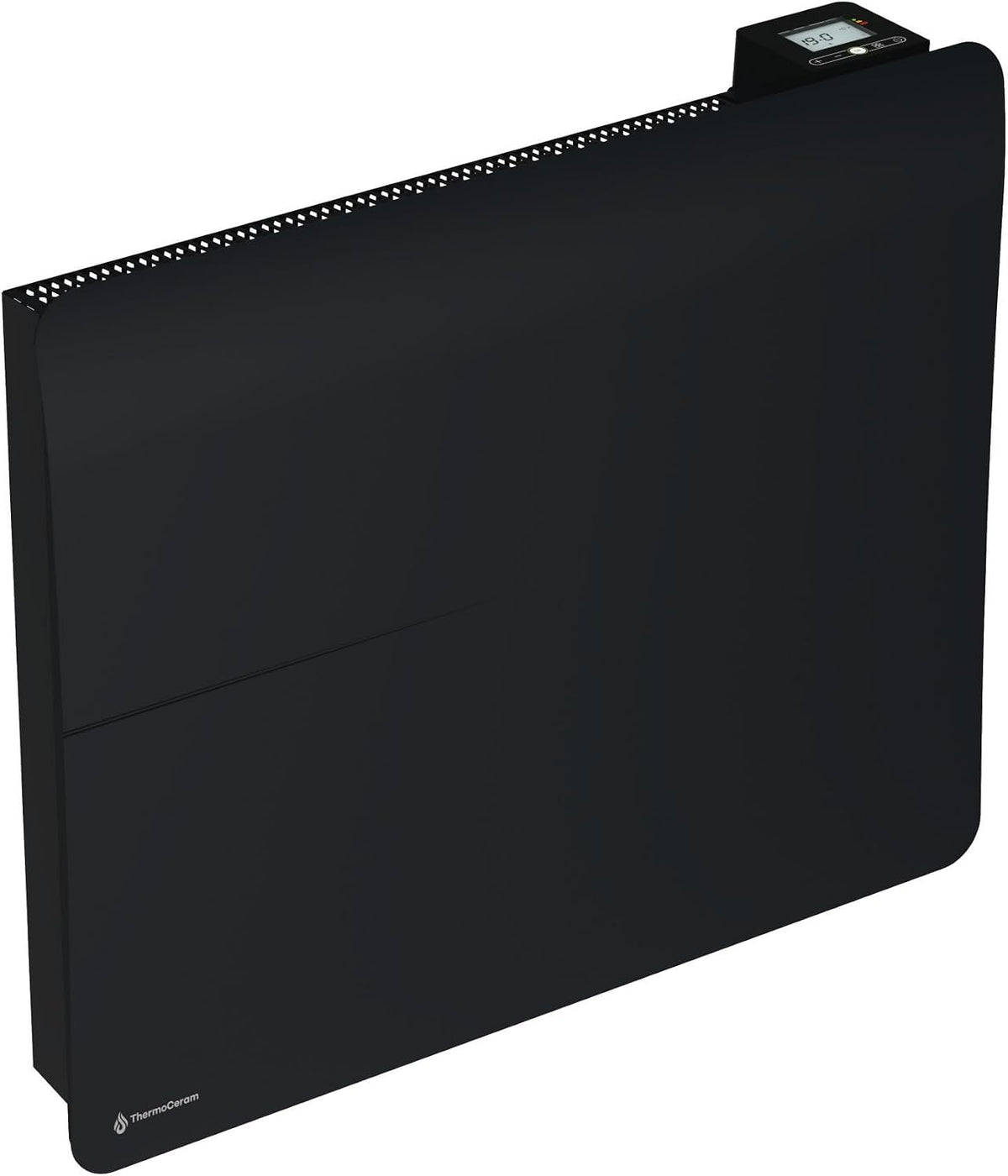 THERMOCERAM Radiateurs électriques, 1500 W, Noir, Radiateur électrique connecté double système de chauffe horizontal Cira